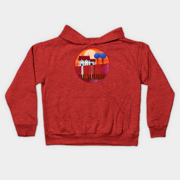 Strawberry Fields Forever Kids Hoodie by Scratch